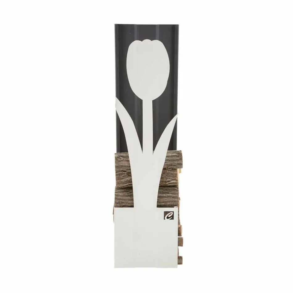 Soporte para chimenea para Camino Caf Design Made in Italy PLV F Viadurini