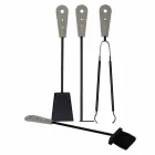 Soporte para leña, soporte para plancha y plancha para cuero Nicad, fabricado en Italia. Viadurini