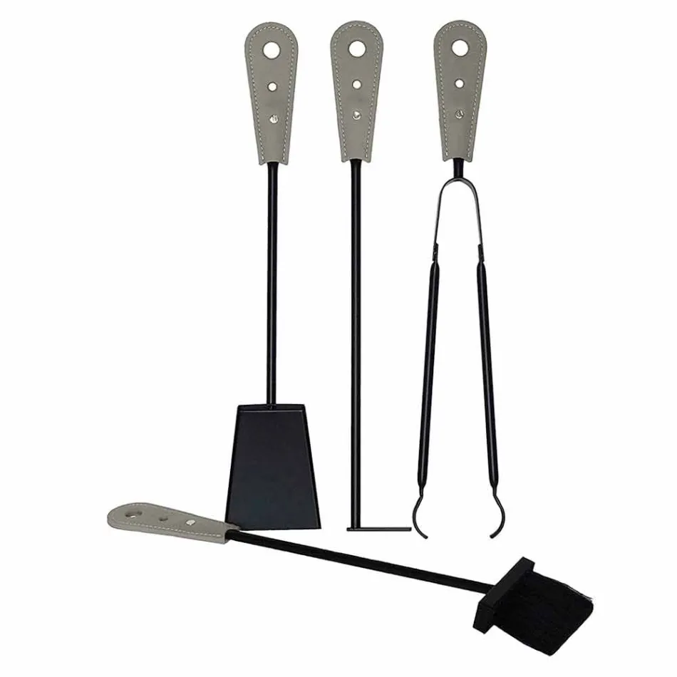 Soporte para leña, soporte para plancha y plancha para cuero Nicad, fabricado en Italia. Viadurini