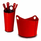 Soporte para leña, soporte para plancha y plancha para cuero Nicad, fabricado en Italia. Viadurini