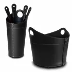 Soporte para leña, soporte para plancha y plancha para cuero Nicad, fabricado en Italia. Viadurini