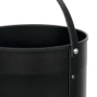 Leñero redondo en ecopiel con ruedas Made in Italy - Chameleon Viadurini