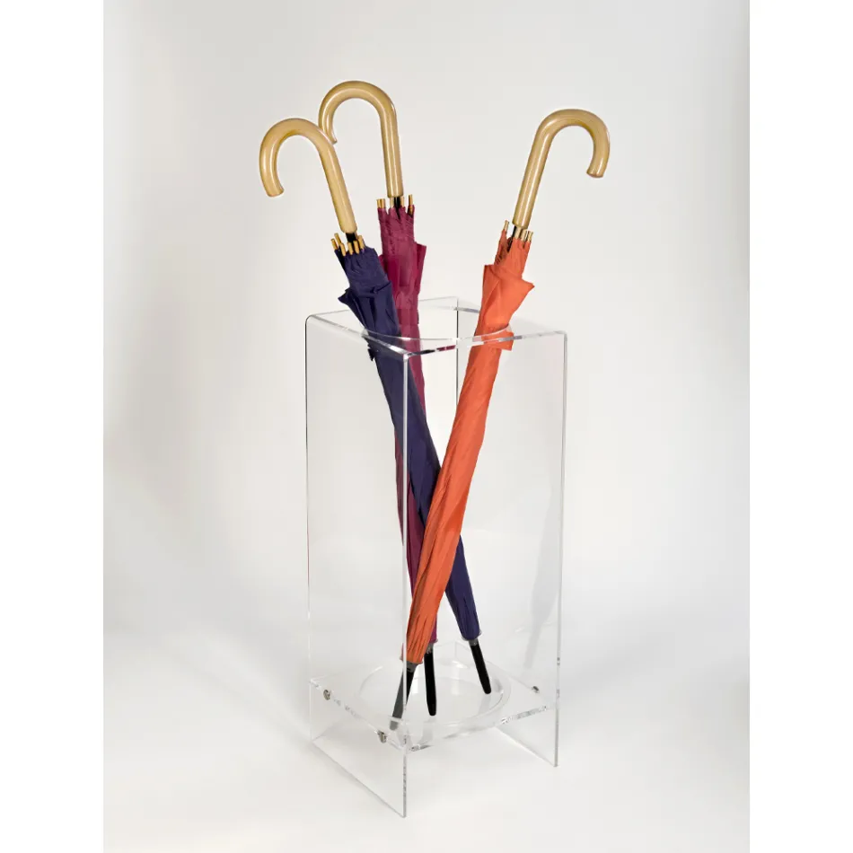 Paragüero de Entrada en Plexiglás Blanco o Transparente - Navel Viadurini