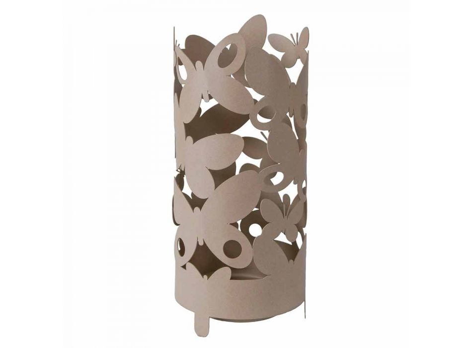 Paragüero de diseño con forma de mariposas de hierro Made in Italy - Maura Viadurini