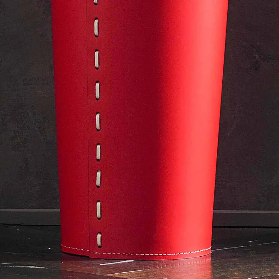 Paragüero de diseño en piel para sombrilla hogar u oficina Viadurini