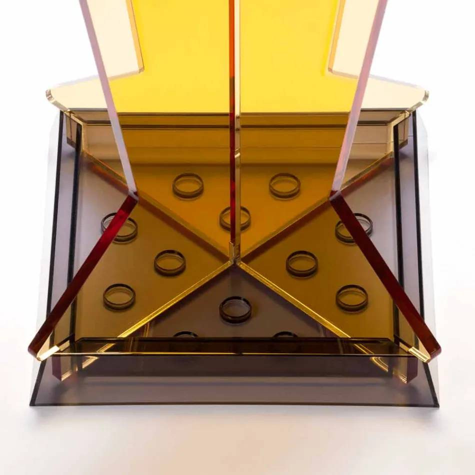 Paragüero de diseño moderno en metacrilato Colarato Made in Italy - Daddy Viadurini