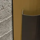 Paragüero en chapa pintada en oro y bronce Made in Italy - Azalea Viadurini