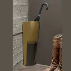 Paragüero en chapa pintada en oro y bronce Made in Italy - Azalea Viadurini