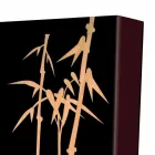 Paragüero en madera oscura o blanca con decoraciones de diseño moderno - Cannabambu Viadurini