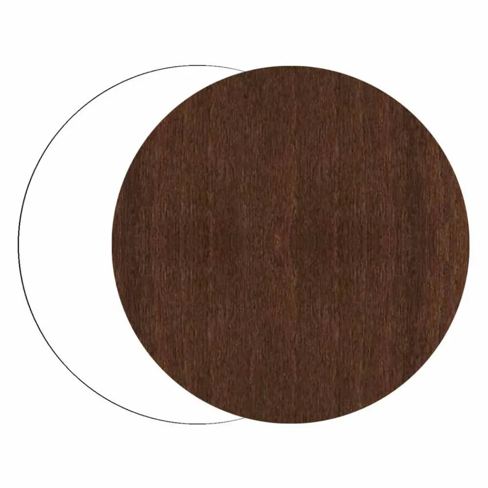 Paragüero en madera oscura o blanca con decoraciones de diseño moderno - Cannabambu Viadurini