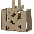 Cubiertos de mesa modernos en hierro blanco, beige o marfil Made Italy - Laida Viadurini