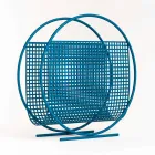 Revistero de acero de diseño redondo Made in Italy - Cucharón Viadurini