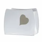 Revistero de diseño en cuero con diseño moderno de Beatrice. Viadurini