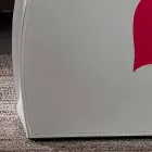 Revistero de diseño en cuero con diseño moderno de Beatrice. Viadurini