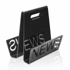 Revistero de diseño de plexiglás negro o transparente hecho en Italia - Omar Viadurini