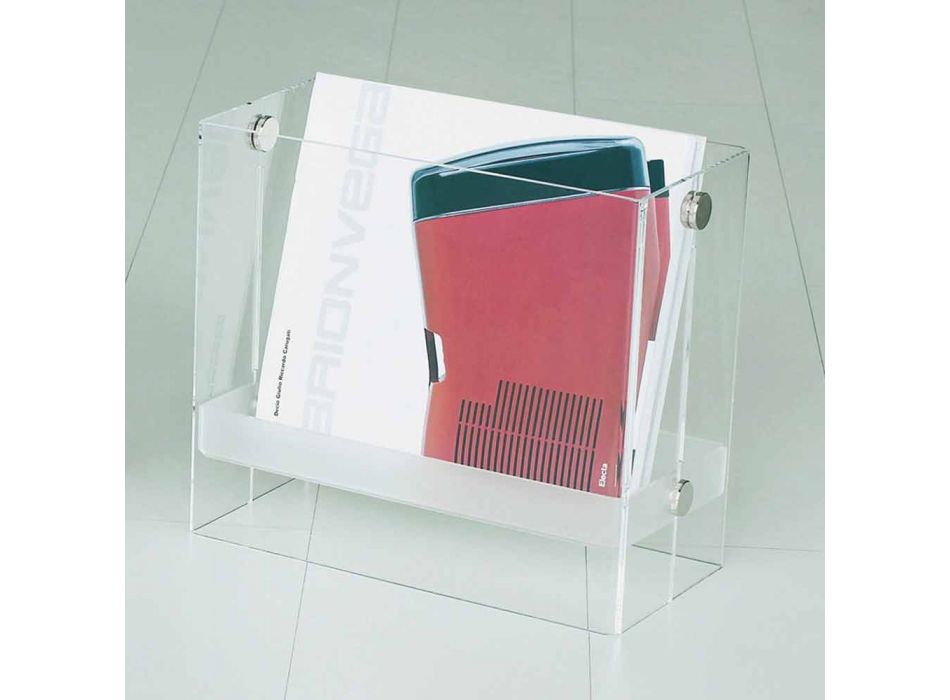 Revista de diseño moderno en metacrilato transparente Tanko Viadurini
