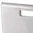 Revistero para sala de estar en cristal acrílico coloreado Made in Italy - Osafo Viadurini