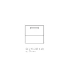 Revistero para sala de estar en cristal acrílico coloreado Made in Italy - Osafo Viadurini