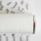 Portarrollos de pared en hierro blanco o beige hecho en Italia - Leiden Viadurini