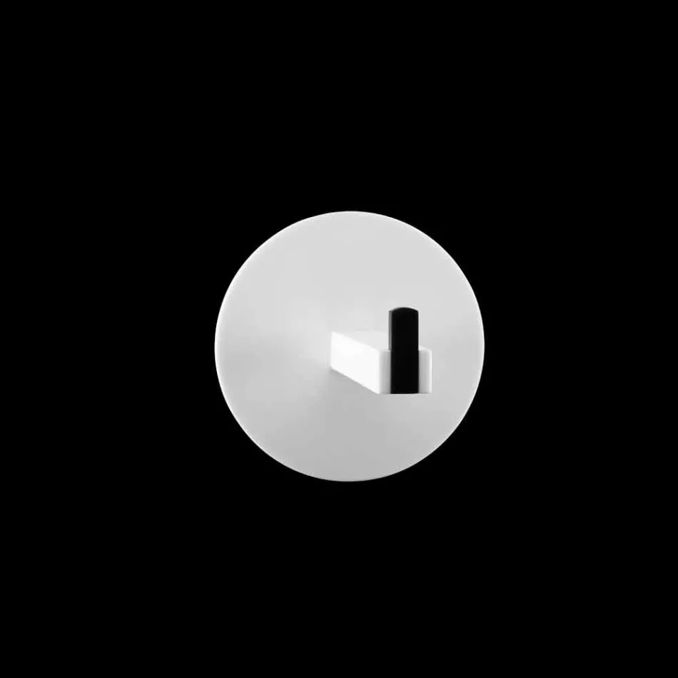 Portapapeles y alfiler en Corian blanco o con inserto negro, baño de diseño - Elono Viadurini