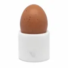 Huevera de Diseño en Mármol Blanco Carrara Hecho en Italia, 2 Piezas - Picca Viadurini