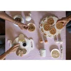 Huevera de Diseño en Mármol Blanco Carrara Hecho en Italia, 2 Piezas - Picca Viadurini