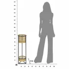 Soporte para macetas de hierro doble redondo de diseño moderno - Addie Viadurini