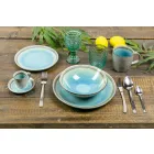 Set de cubiertos de diseño de 24 piezas en acero efecto tortuga - Rock Viadurini