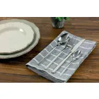 Cubiertos de diseño para servir en acero satinado 24 piezas completas - Fayette Viadurini