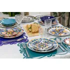 Cubiertos de diseño para servir en acero satinado 24 piezas completas - Fayette Viadurini