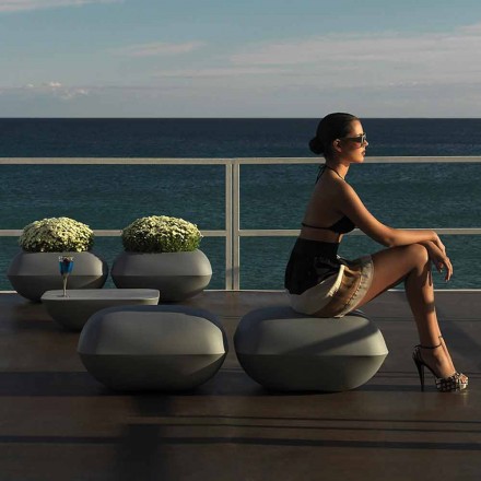 Almohada de Vondom design Puf exterior de polietileno. 67x67 cm Viadurini