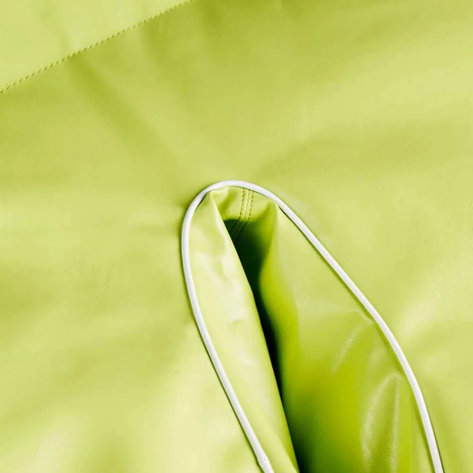 puf exterior e interior de imitación de cuero repelente al agua Philo náutica Viadurini