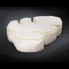 puf exterior e interior de imitación de cuero repelente al agua Philo náutica Viadurini