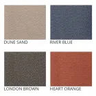 Puf para exterior, en polietileno y tela o cuero - Mara Slide Viadurini