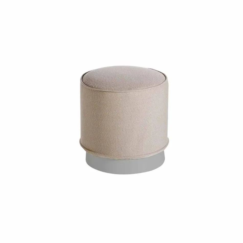 Puf para exterior, en polietileno y tela o cuero - Mara Slide Viadurini