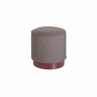 Puf para exterior, en polietileno y tela o cuero - Mara Slide Viadurini