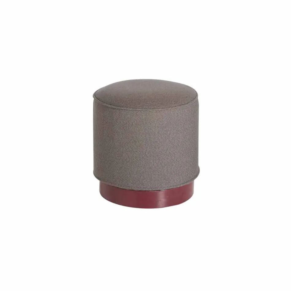 Puf para exterior, en polietileno y tela o cuero - Mara Slide Viadurini