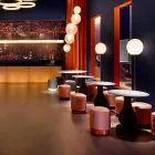 Puf para exterior, en polietileno y tela o cuero - Mara Slide Viadurini