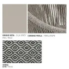 Puf de jardín con cesta de aluminio y tejido - Tibidabo by Varaschin Viadurini