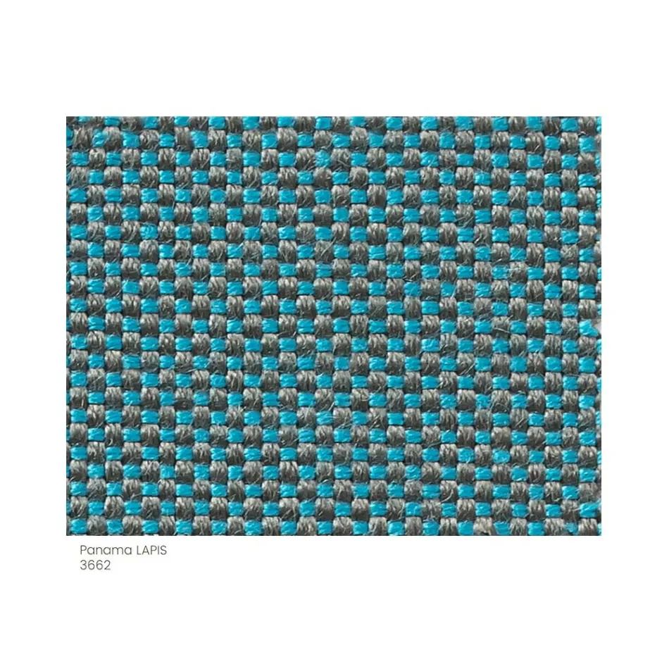 Puf de Jardín Acolchado y Revestido en Tela Made in Italy - Butter Viadurini