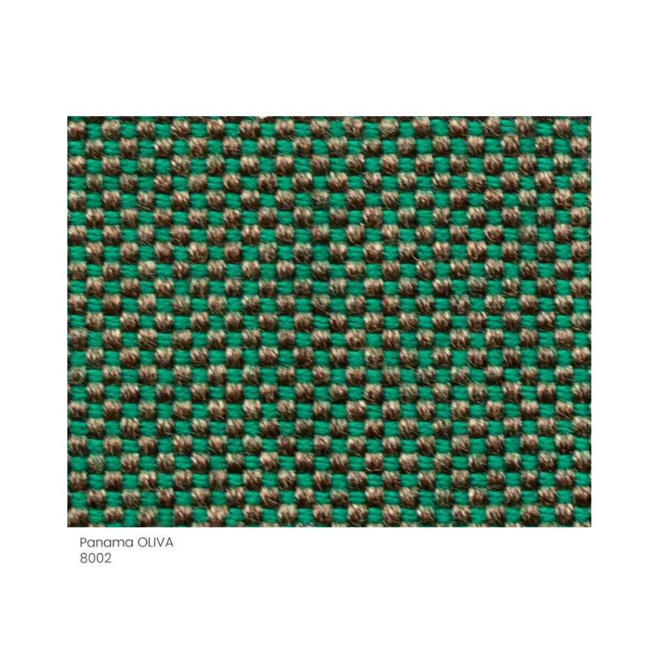 Puf de Jardín Acolchado y Revestido en Tela Made in Italy - Butter Viadurini