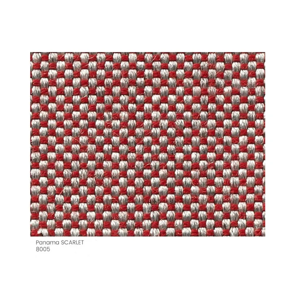 Puf de Jardín Acolchado y Revestido en Tela Made in Italy - Butter Viadurini