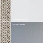 Puf de jardín en acero y cojín de cuerda incluido Made in Italy - Bronn Viadurini