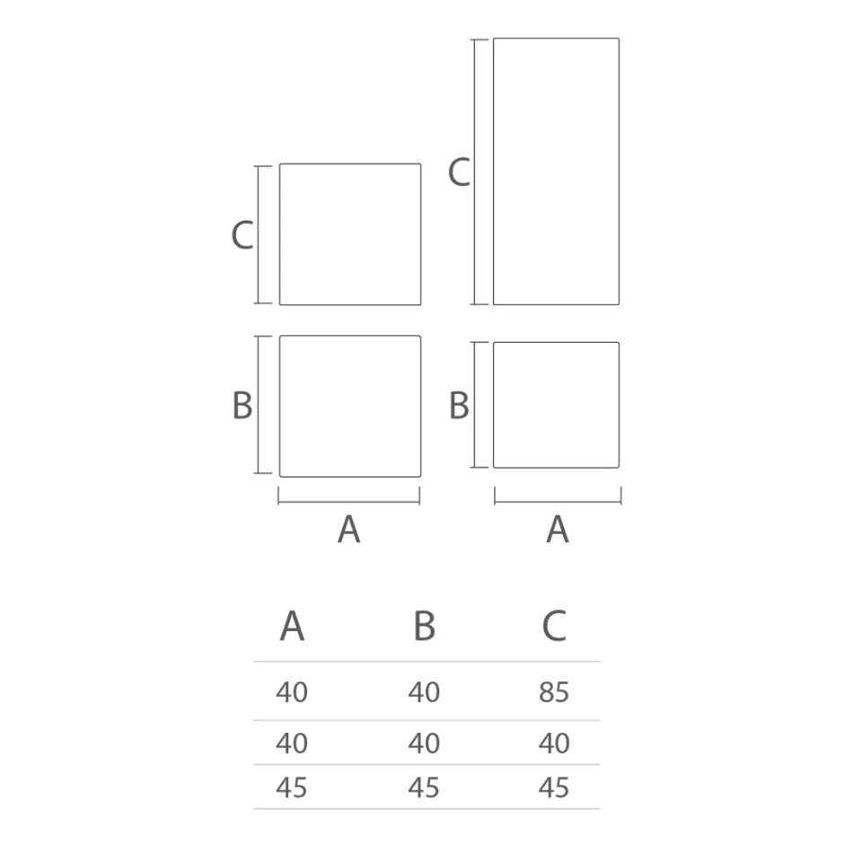 Puf de jardín en polietileno 8 acabados Made in Italy - Viky Viadurini