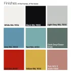 Puf de jardín de tela con pies de metal Made in Italy - Butter Viadurini