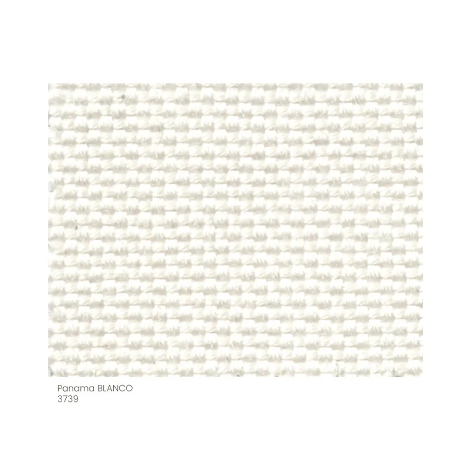 Puf de jardín de tela con pies de metal Made in Italy - Butter Viadurini