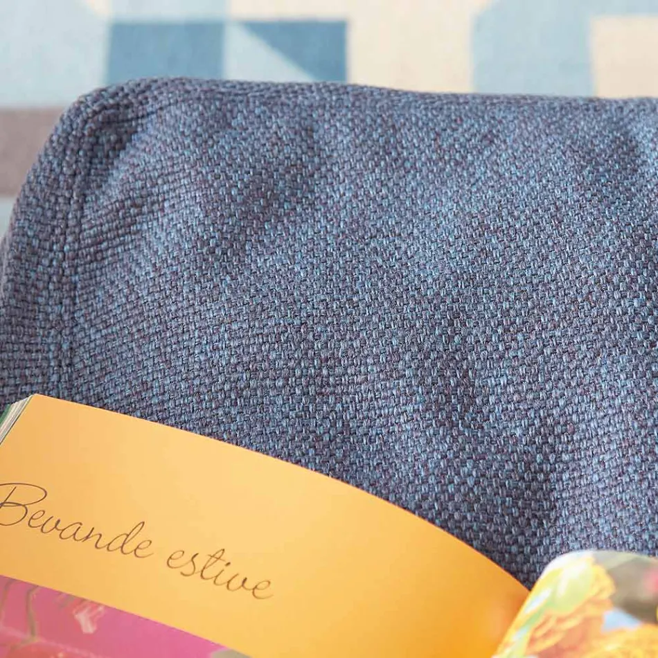 Puf otomano rectangular suave para interior y exterior en tela - Naemi Viadurini