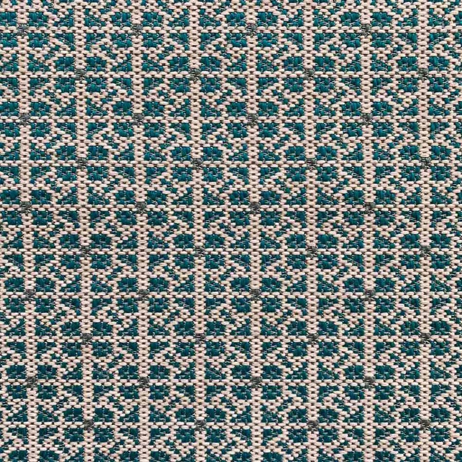 Puf cuadrado suave para interior y exterior en tela de varios colores - Naemi Viadurini