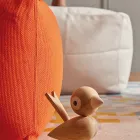 Puf cuadrado suave para interior y exterior en tela de varios colores - Naemi Viadurini