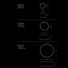 Puf de salón redondo suave en terciopelo de colores 3 tamaños - Evelyne Viadurini